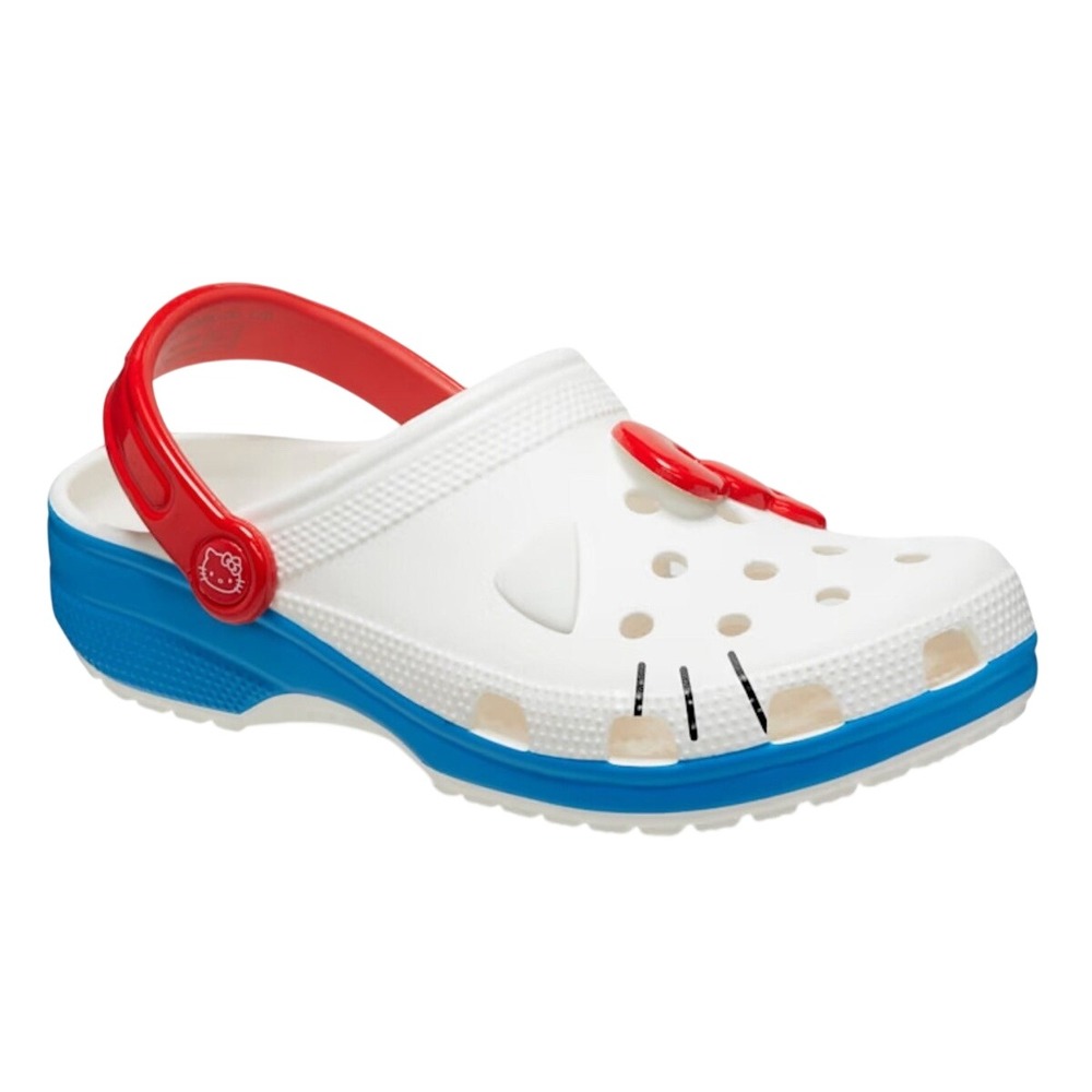 Crocs Hello Kitty Classic Clog 50th Anniversary 2024 Men's Size 11 White